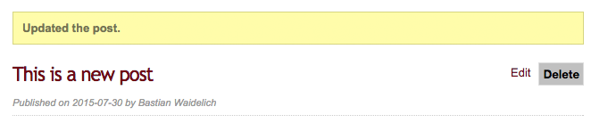The post has been edited